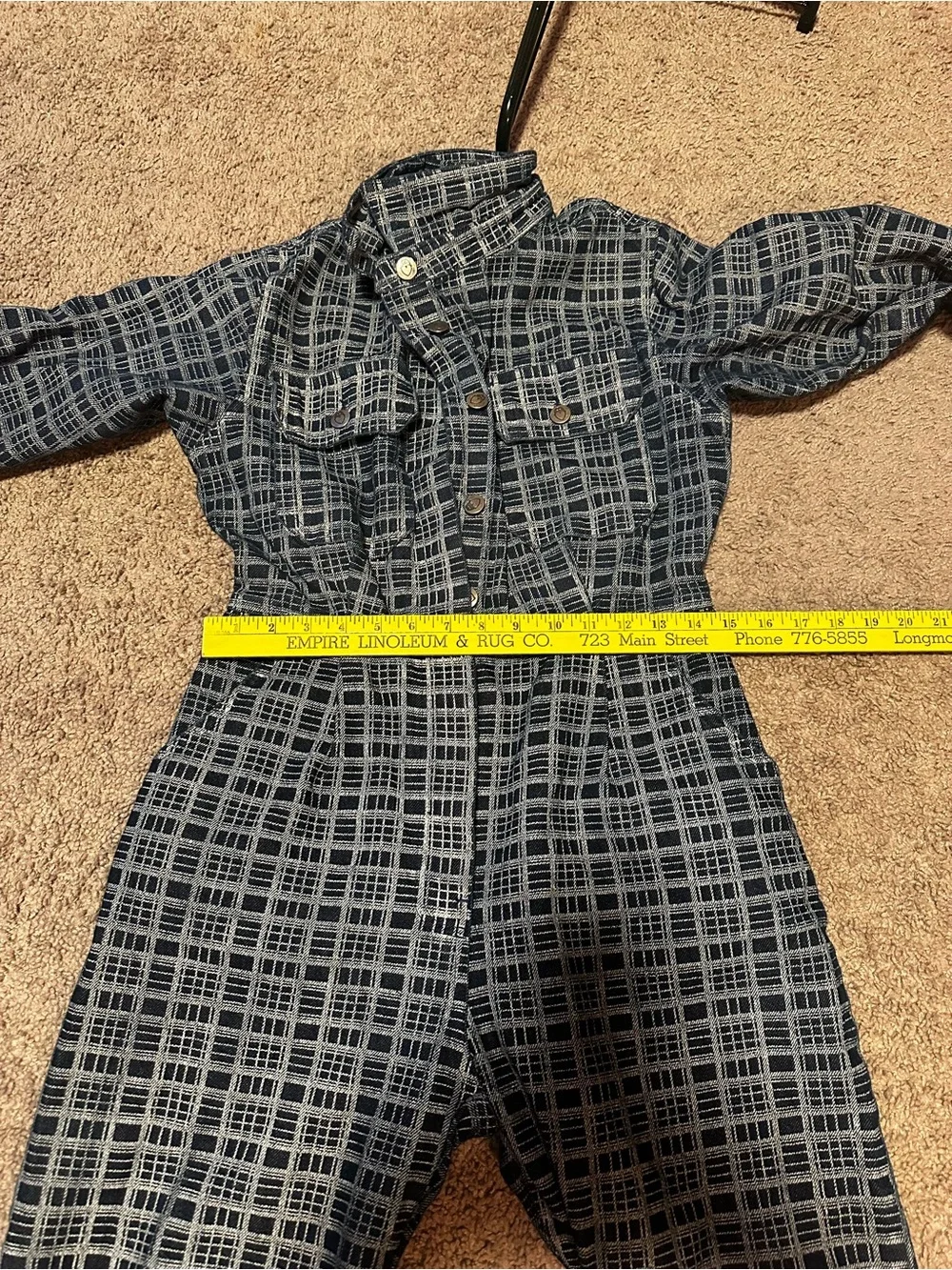 Nasty Gal plaid denim boiler suit - Picture 6 of 8